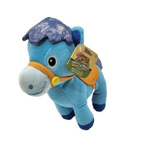 Disney Just Play Sheriff Callie's Wild West 11” Sparky Blue Horse Plush Stuffed